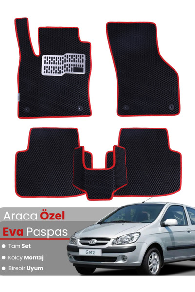Genel Markalar HYUNDAİ GETZ (2002-2011) Uyumlu EVA Paspas Tam Set–Araca Özel,...