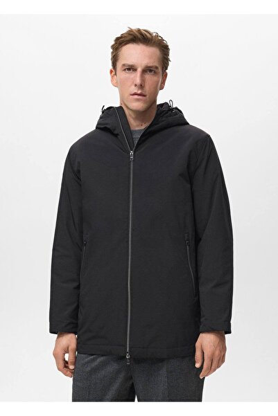 MANGO Man Su geçirmez kapüşonlu parka