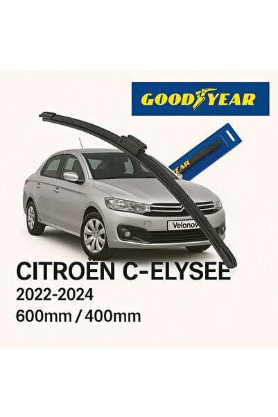 Velonova GOOD YEAR 2’li Set Muz Tipi Silecek Takımı Citroen C-Elysee 2012-202...
