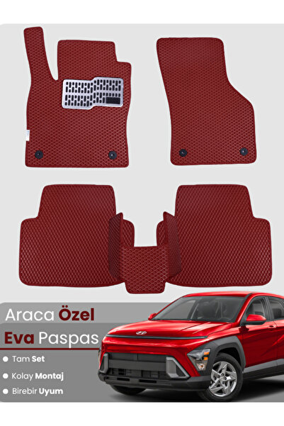 Guerrino HYUNDAİ KONA (2018-2025) Uyumlu EVA Paspas Tam Set–Araca Özel,Kolay ...
