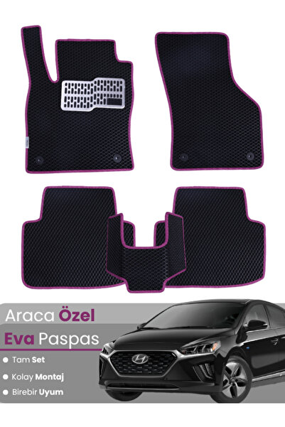 stiloto مجموعة كاملة من دواسات EVA متوافقة مع سيارة هيونداي أيونيك (2016-2022...