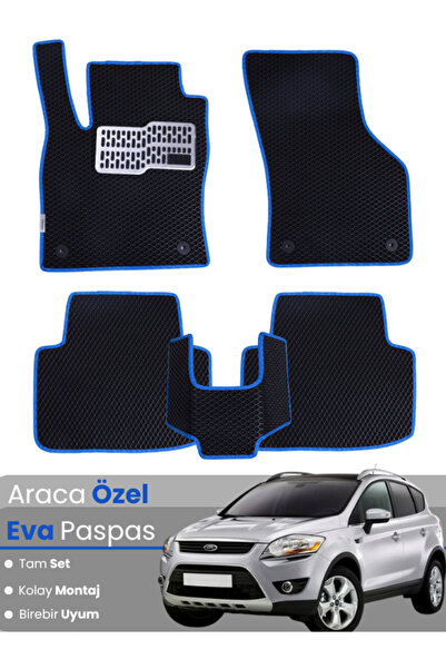 stiloto مجموعة كاملة من دواسات EVA متوافقة مع فورد كوجا 1 (2008-2012) - مخصصة...