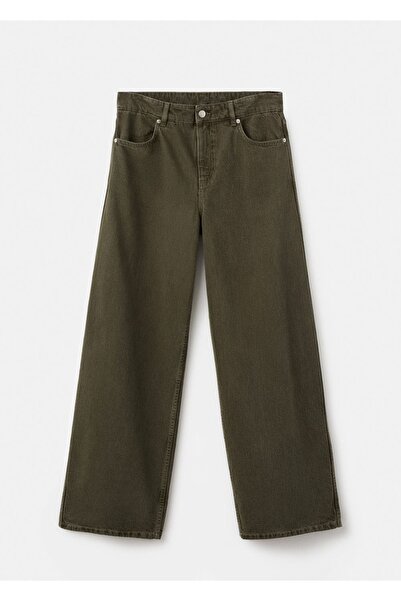 MANGO Woman Düşük belli barrel jean