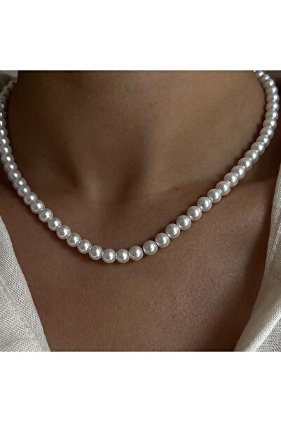 Twinssis Accessories Klasik Zarif Minimal İnci Kolye