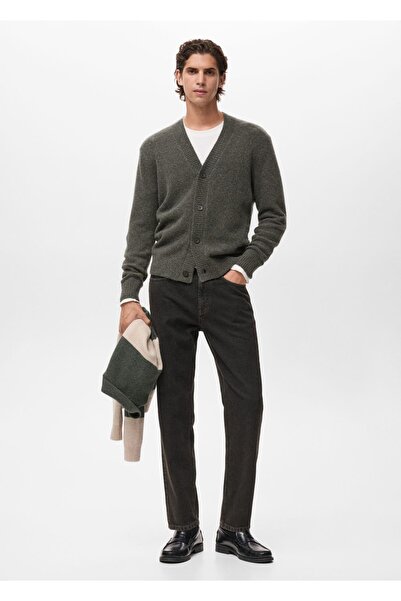 MANGO Man Yün karışımı triko hırka