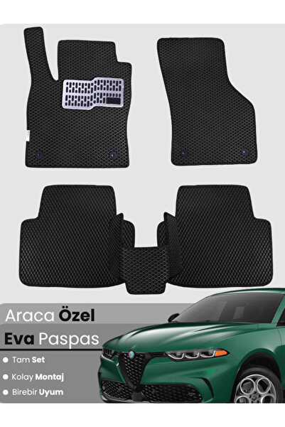 stiloto مجموعة كاملة من حصائر EVA متوافقة مع سيارة ألفا روميو تونال (2022-202...