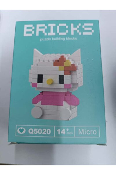 BTİCARET Bricks Hello Kitty Yapı Oyuncak – Sevimli Sanrio Karakter Mini Bricks Yapı Oyuncağı