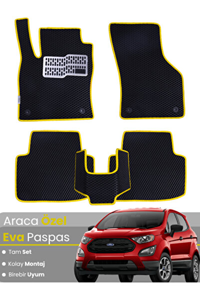 stiloto مجموعة كاملة من دواسات EVA متوافقة مع فورد إيكوسبورت (2013-2024) - مخ...