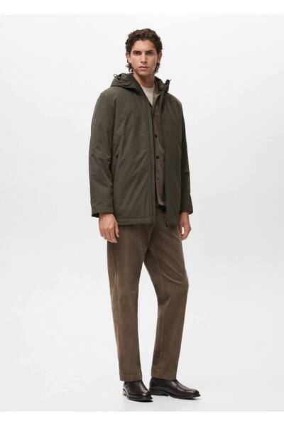 MANGO Man Su geçirmez kapüşonlu parka