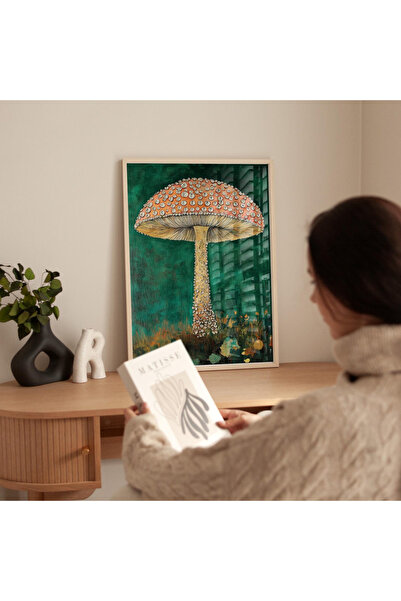 Tuba Decor Tek Parça Ahşap Çerçeveli Oturma Odası Salon Mutfak Tablo