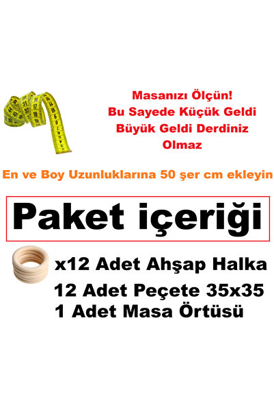 Zeren Home Silvery White Tablecloth 25 Piece Set