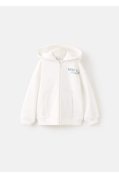 MANGO Baby Desenli kapüşonlu sweatshirt