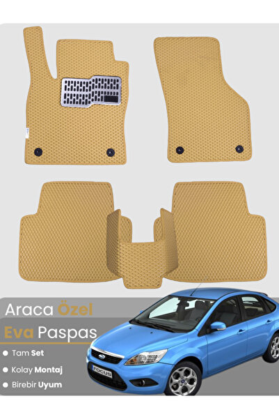 stiloto طقم كامل من حصائر EVA متوافقة مع فورد فوكس 2 هاتشباك (2005-2011) - مخ...