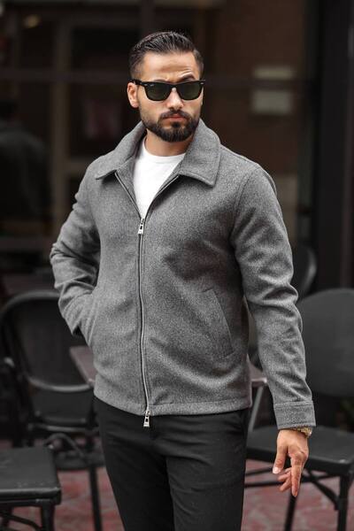 KOCCI New Season Comfortable Cut Trendy Winter Men's Cashmere Jacket