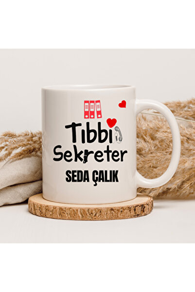 Lion Baskı ve Organizasyon Tıbbi sekreter temalı kupa