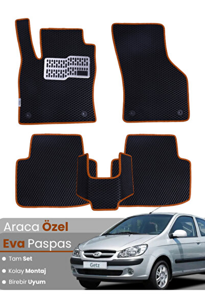 Genel Markalar HYUNDAİ GETZ (2002-2011) Uyumlu EVA Paspas Tam Set–Araca Özel,...