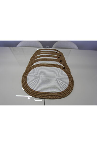 fa collection desing Hand Knitted Jute Runner Table Cover Placemat Plate Coaster Decorative Unit Coffee Table Cover Set