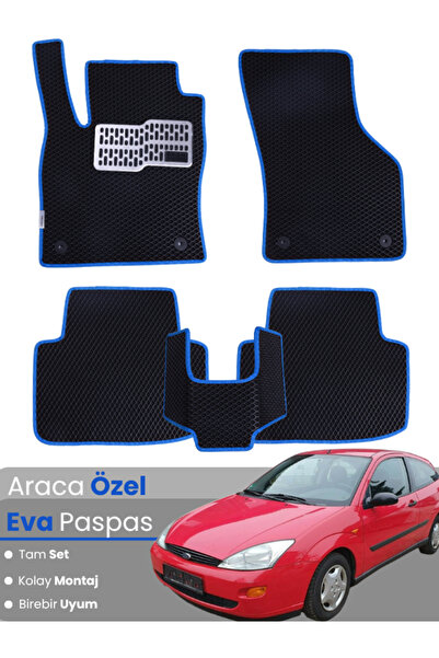 Genel Markalar FORD FOCUS 1 (1998-2005) Uyumlu EVA Paspas Tam Set–Araca Özel,Su Geçirmez,Kolay Montaj
