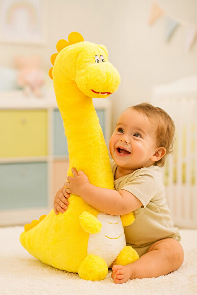 HALEY 70 cm Dino Peluş Oyuncak | Yumuşak, Sevimli ve Büyük Boy Peluş Dinozor