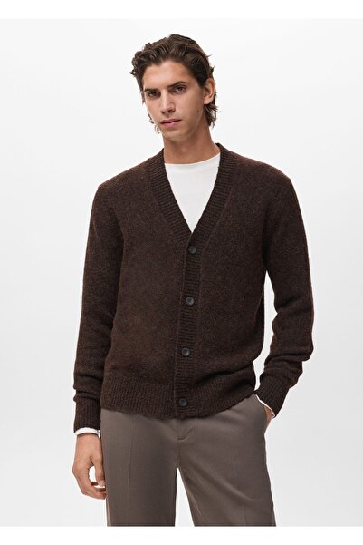 MANGO Man Yün karışımı triko hırka