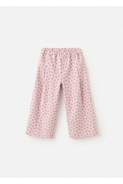 MANGO Baby Düz kesim çiçekli pantolon