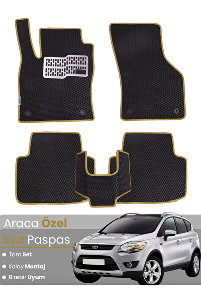 stiloto مجموعة كاملة من دواسات EVA متوافقة مع فورد كوجا 1 (2008-2012) - مخصصة...