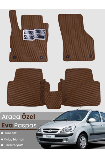 Genel Markalar HYUNDAİ GETZ (2002-2011) Uyumlu EVA Paspas Tam Set–Araca Özel,...