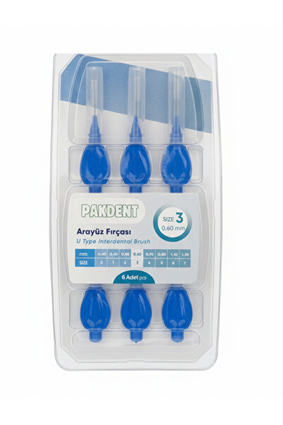 Pakdenteasyandwhite Arayüz Fırçası Diş Arası Temizleme Fırçası U tipi Diş Ara...