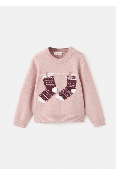 MANGO Baby İşlemeli örgü kazak