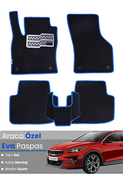 stiloto مجموعة كاملة من دواسات EVA متوافقة مع سيارة كيا إكسيد (2019-2025) - م...