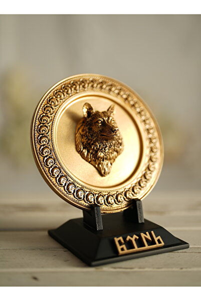 Gift Garden ÖZEL TASARIM KAİDELİ KURT MASAÜSTÜ DEKORATİF AKSESUAR