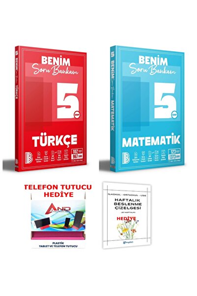 Benim Hocam Yayınları 2025-2026 müfredat 5 Sınıf Türkçe-Matematik Soru Bankas...