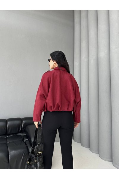FAMODA Süet Apoletli Bomber Ceket