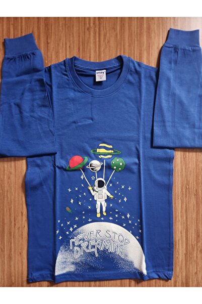 Ersoy Erkek Pijama Takımı Astronot Mavi