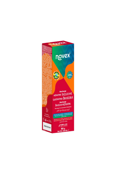 NOVEX No Fix Leave-In Hair Cream 80g Brazilian Keratin