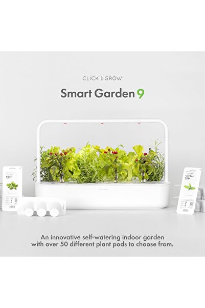 Click and Grow & Indoor Herb Garden Kit with Light | Easier than Hydroponics System | Smart Garden f