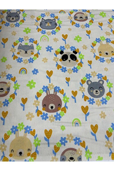 FABRIC Țesătură de flanel panda