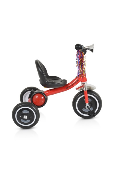 byox Bonfire classic pedal tricycle, horn, wheel lights and music