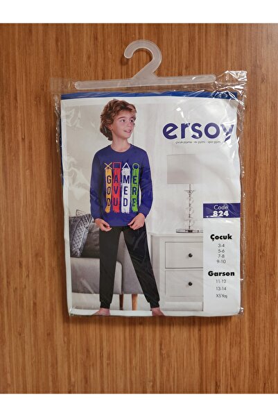 Ersoy Set de pijamale pentru bărbați Game Over - Albastru