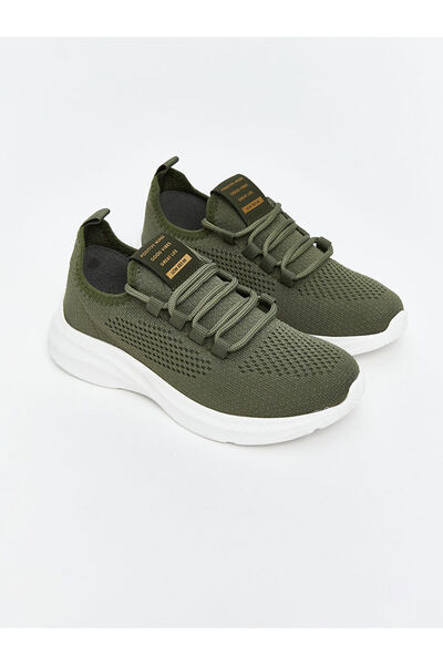 LC Waikiki Khaki Mesh Detailed Boys' Sports Shoes