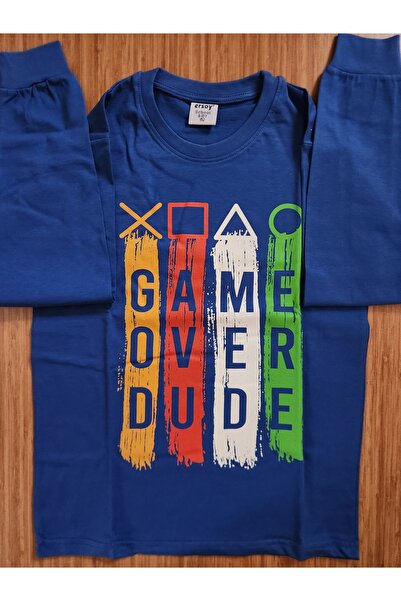 Ersoy Erkek Pijama Takımı Game Over - Mavi