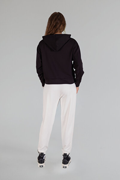 QUZIL Rahat Kesim Kapüşonlu Sweatshirt