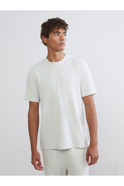 LC Waikiki Rmz Gi̇yi̇m Farkiyla Zero Roba Collar Men's T-Shirt