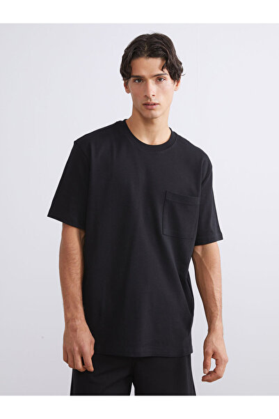 LC Waikiki Rmz Gi̇yi̇m Farkiyla Zero Roba Collar Men's T-Shirt