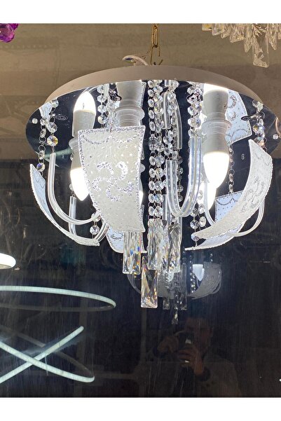 öalpa Salon Avize 40'lık Krom Renkli Avize