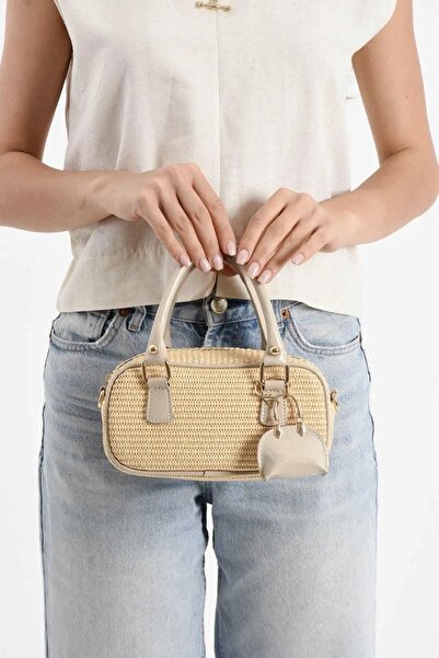 Grsbags Ten Hasır Women's Hand and Shoulder Bag