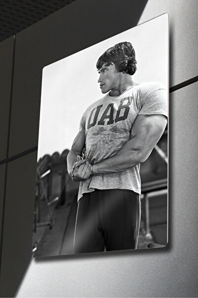 DekorHane Metal Print - Arnold Schwarzenegger Again, Motivational Metal Painting, Sports Gym Wall Decor