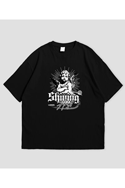 SVART WEAR Angel - تي شيرت كبير الحجم للجنسين