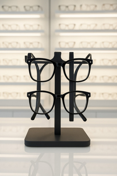 mutes حامل نظارات ثلاثي الأبعاد ذو قاعدة عريضة مكون من قطعتين-425