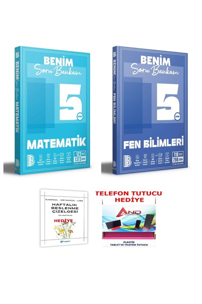 Benim Hocam Yayınları 2025-2026 müfredat 5 Sınıf Matematik-Fen Soru Bankası T...
